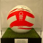 Nottingham Forrest Football signed by Stuart Pearce in Case