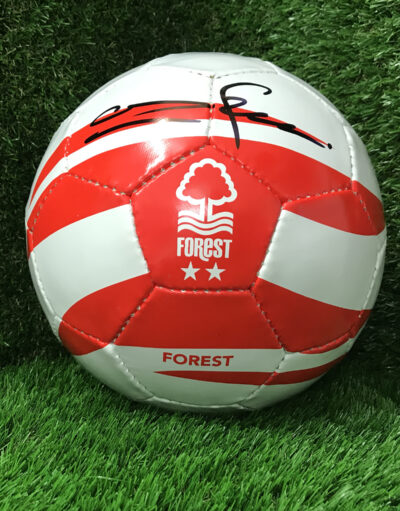 Nottingham Forrest Football personally signed by Stuart Pearce