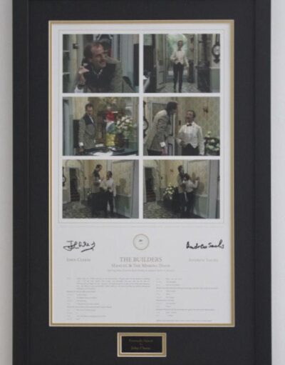 John Cleese & Andrew Sachs Signed Fawlty Towers Framed Presentation