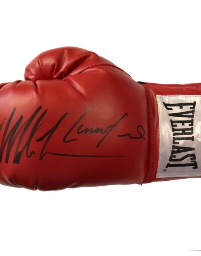 Mike Tyson Personally Signed Red Everlast Boxing Glove