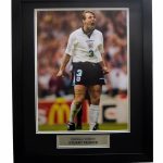 Stuart Pearce Signed England Photo Lion Roar Framed