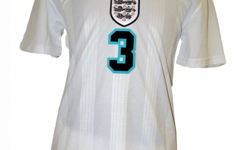 England Euro Home 1996 Shirt personally signed by Stuart Pearce