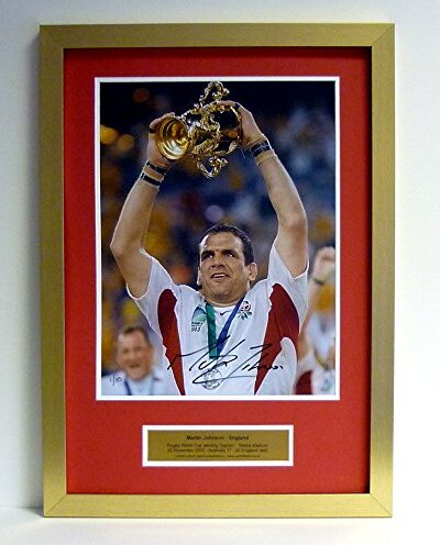 Martin Johnson - England - Signed & framed 2003 RWC presentation