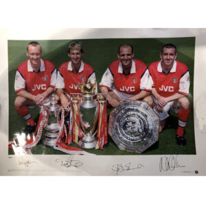 Arsenal – Rare print signed by Adams, Bould, Dixon and Winterburn