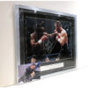 Nigel Benn and Steve Collins signed and framed presentation