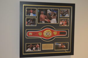 Anythony Joshua signed Belt Framed Framed