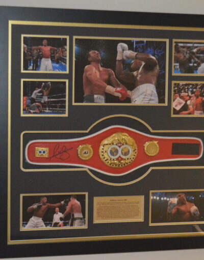 Anythony Joshua signed Belt Framed Framed