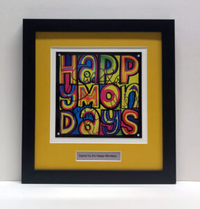 Happy Mondays Metal Sign personally signed by Sean Ryder, Bez & Rowetta