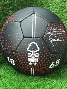 Nottingham Forrest Football personally signed by Stuart Pearce