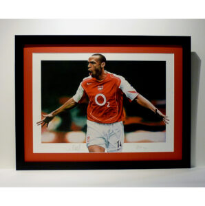 Thierry Henry – Limited edition signed & framed Arsenal print