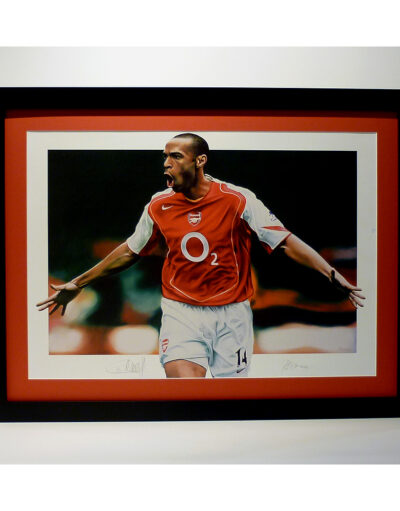 Thierry Henry - Limited edition signed & framed Arsenal print