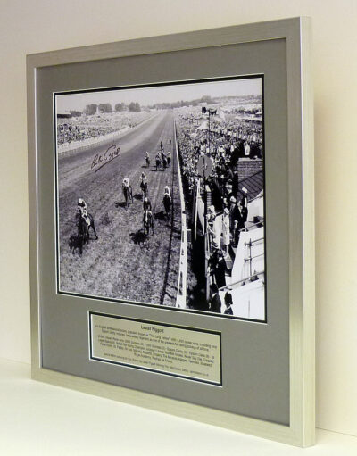 Lester Piggott – Signed & framed 1968 Derby Presentation