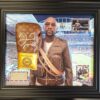 Floyd Mayweather signed deluxe boxing glove in frame