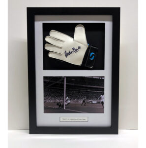 Gordon Banks Signed Glove Framed