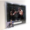 Nigel Benn and Steve Collins signed and framed presentation