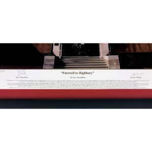 Arsene Wegner personally signed ‘Farewell to Highbury Print Framed