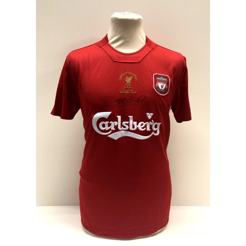 Steven Gerrard signed Liverpool Shirt 2005 Istanbul Champions League Winners - Image 3