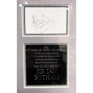 Ian Botham Large signed & framed 1981 Ashes photo presentation