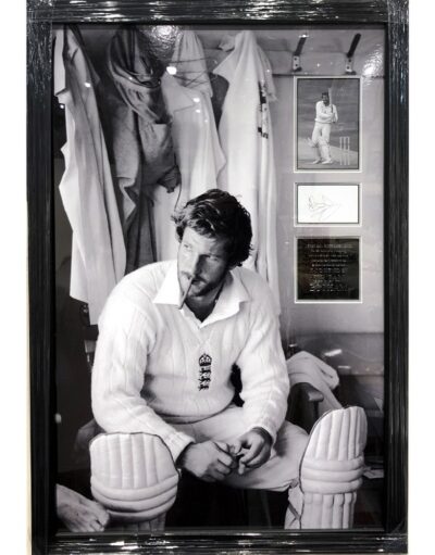 Ian Botham Large signed & framed 1981 Ashes photo presentation