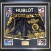 Floyd Mayweather signed black MAY-MAC money shorts in frame