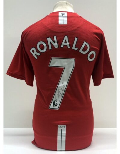 Cristiano Ronaldo Manchester United 2008 Shirt personally signed