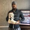 Anthony Joshua Signed White Logo Stat Embroided Boxing Boots - Image 2