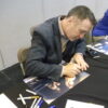 Nigel Benn and Steve Collins signed and framed presentation
