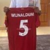 Georginio Wijnaldum Signed Liverpool 2019-20 Home Shirt Fan Style Numbers - Number 5 - Image 2