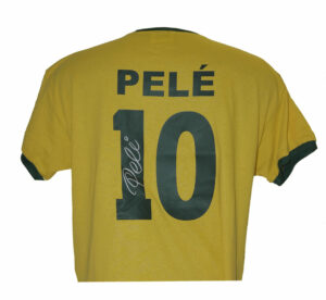 Brazil Shirt personally signed by Pele