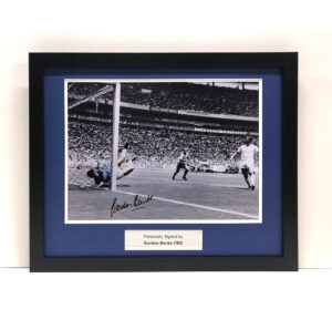Gordon Banks signed England Photo ‘The Save’ Framed