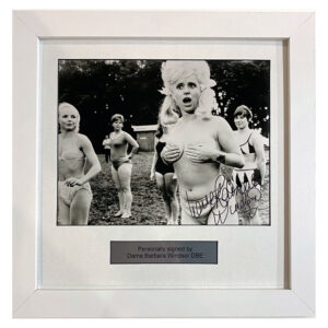 Barbara Windsor personally signed & framed presentation