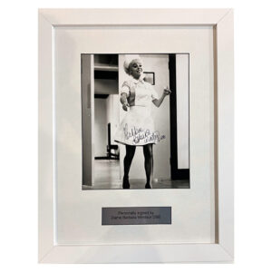 Barbara Windsor personally signed & framed presentation