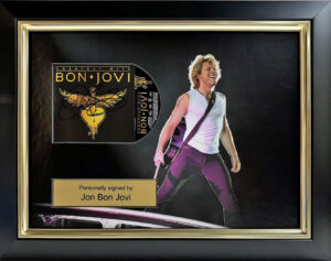 John Bon Jovi Personally Signed CD Cover in Framed Presentation