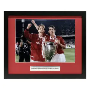 Gary & Phil Neville Signed Manchester United Photo