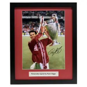 Manchester United 1999 Champions League Picture Signed by Ryan Giggs Framed