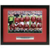 Manchester United 1999 Champions League Squad Picture Signed by Giggs, Butt & G Neville Framed