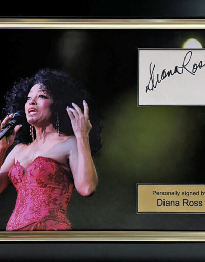 Diana Ross Personally Signed Presentation Framed