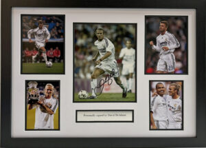 David Beckham Personally Signed Real Madrid Photo in Framed Presentation