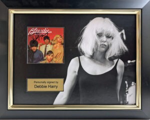 Debbie Harry Personally Signed Blondie CD Cover in Framed Presentation