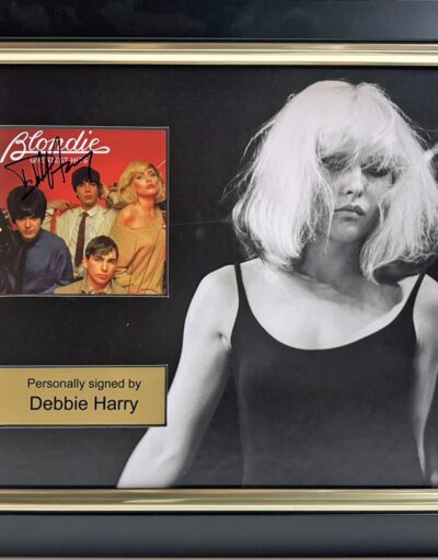 Debbie Harry Personally Signed Blondie CD Cover in Framed Presentation