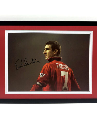 Eric Cantona personally signed Manchester United photo 'The King' Framed