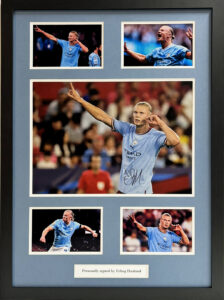 Earling Haaland Signed Manchester City Picture in Framed Presentation