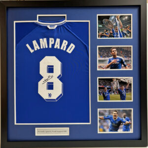 Frank Lampard personally signed Chelsea Shirt in Deluxe Frame