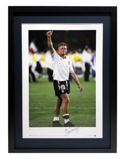Paul Gascoigne World Cup 1990 Personally Signed Photo Framed