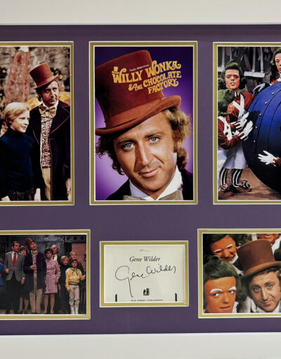 Gene Wilder Signed Willy Wonka Framed Presentation