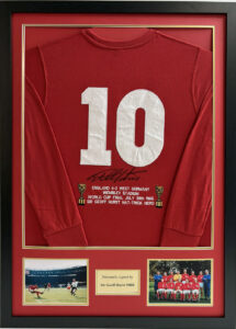 Geoff Hurst Personally Signed England Shirt in Classic Frame