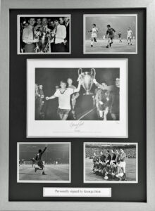 George Best Personally Signed Manchester United Framed Presentation