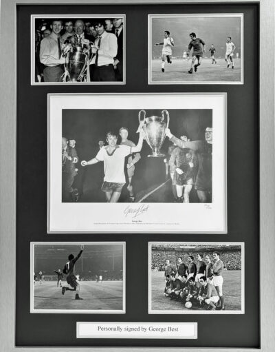 George Best Personally Signed Manchester United Framed Presentation