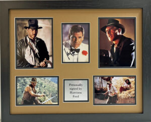 Harrison Ford Singed Indiana Jones Framed Presentation