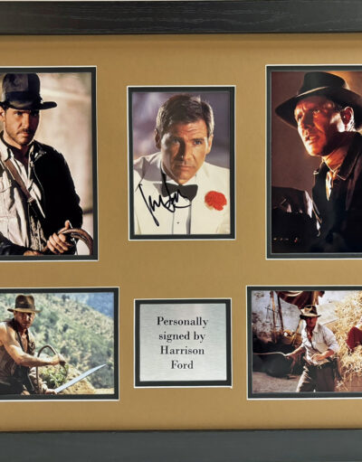 Harrison Ford Singed Indiana Jones Framed Presentation
